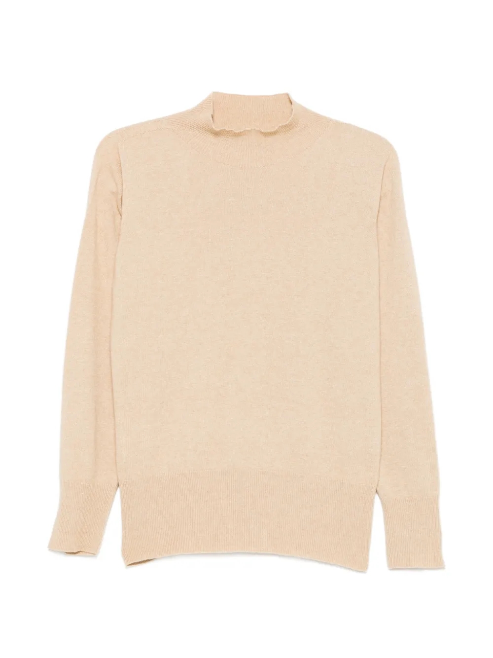 SERGIO MORETTI FIRENZE mock-neck ribbed-trim sweater - Toni neutri