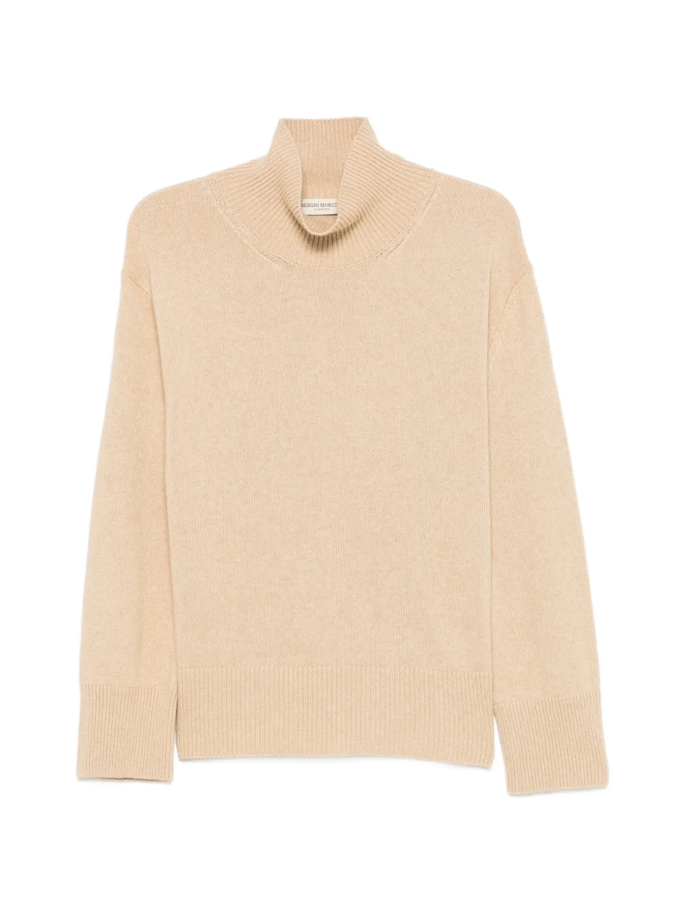 SERGIO MORETTI FIRENZE ribbed-trim mock-neck sweater - Toni neutri