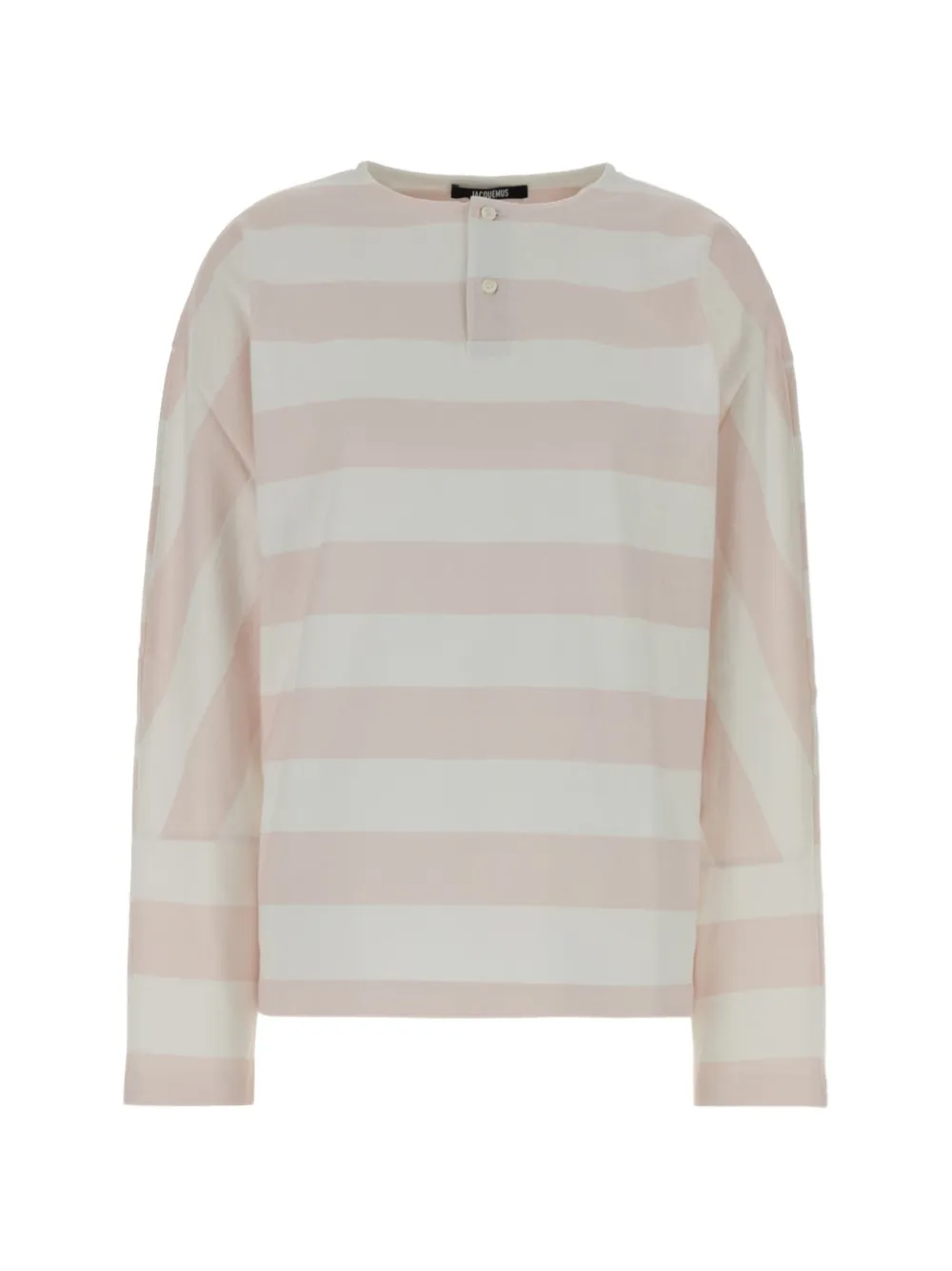 Jacquemus Marinière striped long-sleeve polo shirt - Rosa