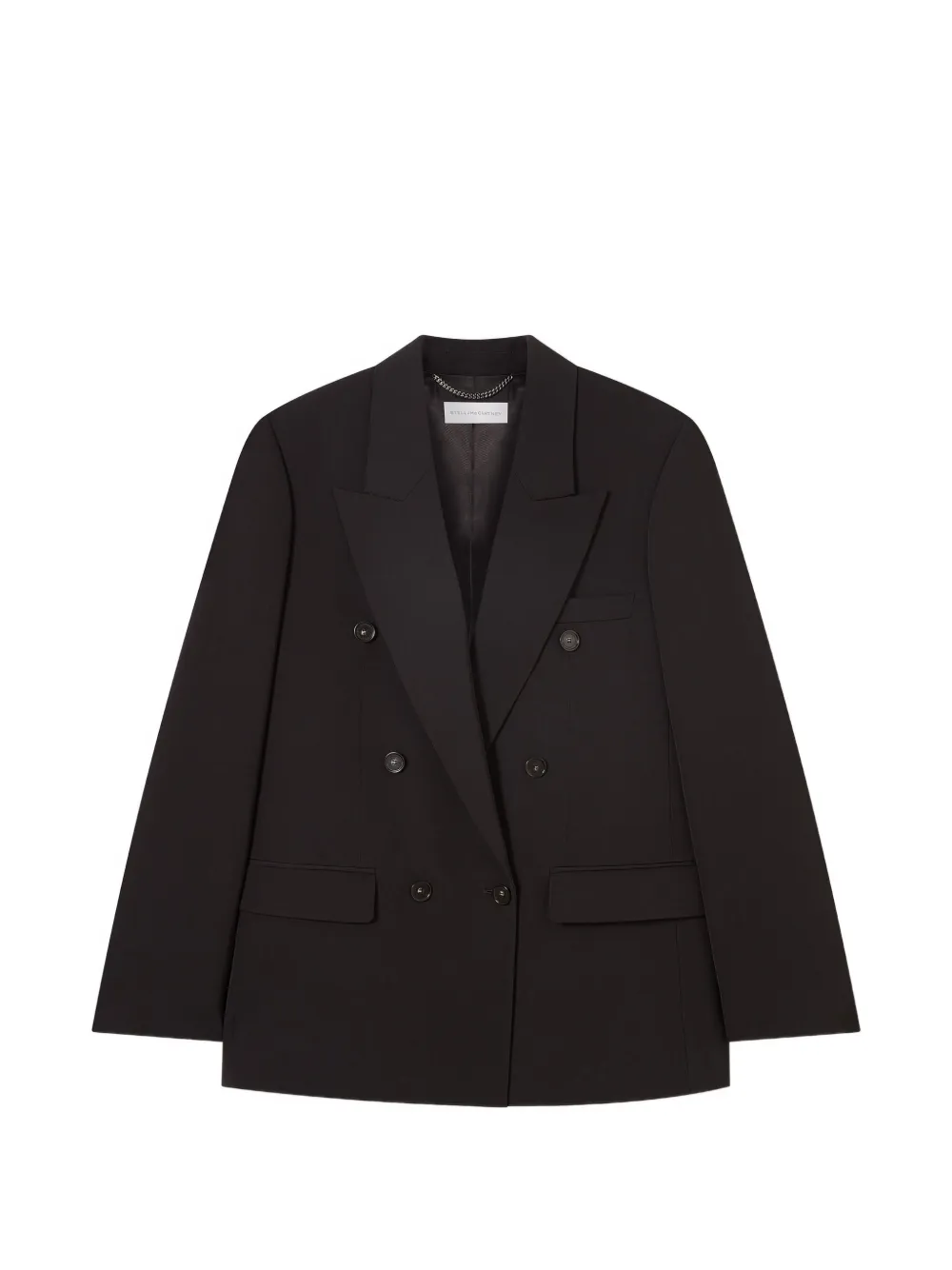 Stella McCartney double-breasted oversized blazer - Schwarz