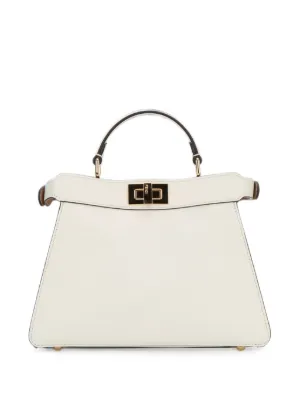 Prada ダブル サフィアーノレザー ハンドバッグ S | ホワイト