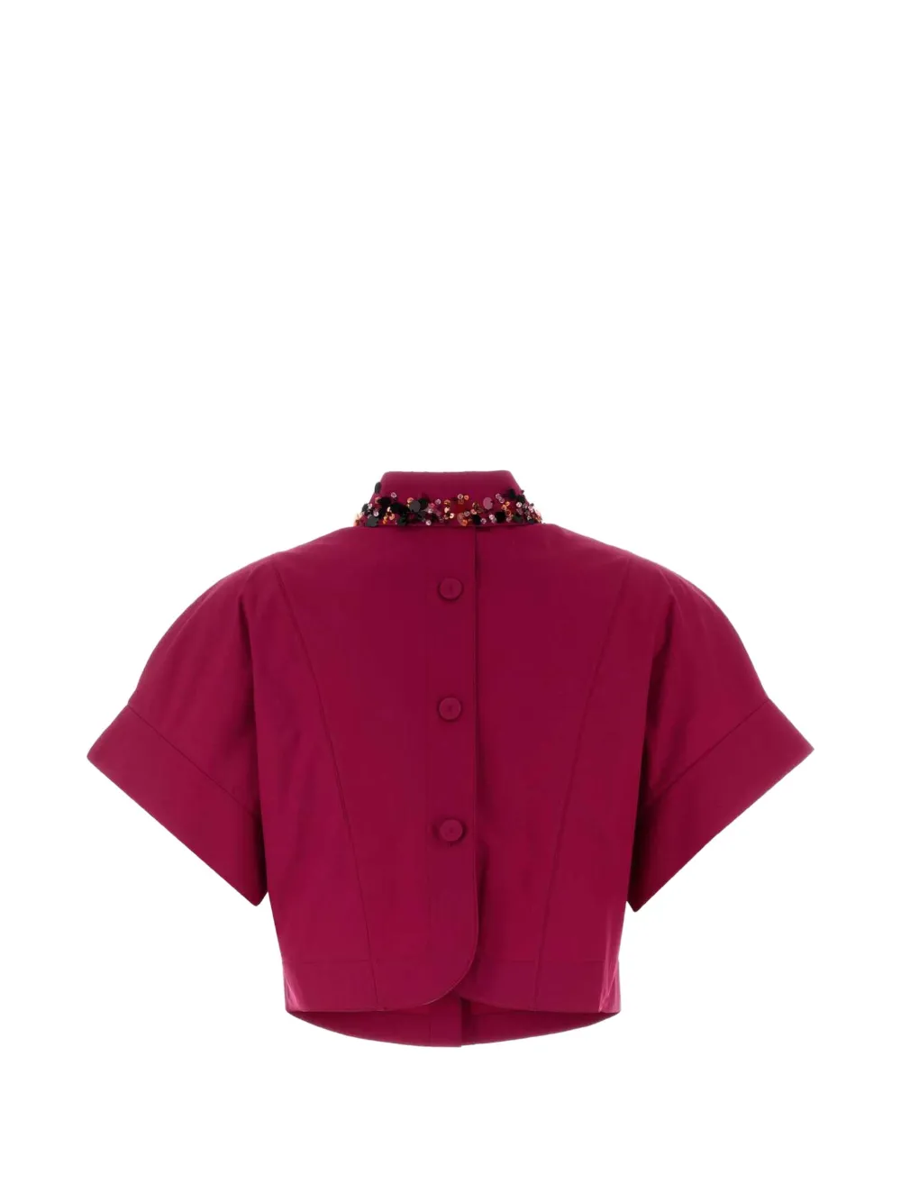 FENDI Blouse verfraaid met pailletten Roze