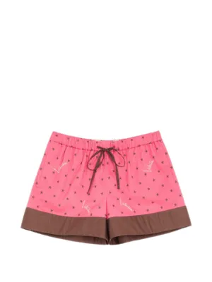 【フォロワー様は割引可能‼️】 レッドヴァレンティノ レースショートパンツ ピンク RED Valentino リボンディテール ショートパンツ | ピンク | FARFETCH JP