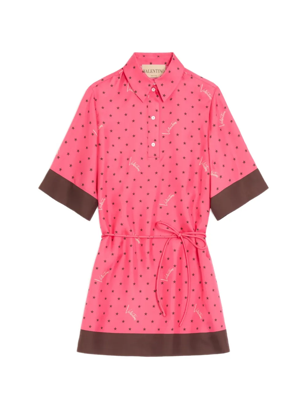 Valentino Garavani Stelline Firma starry twill shirt dress - Rosa