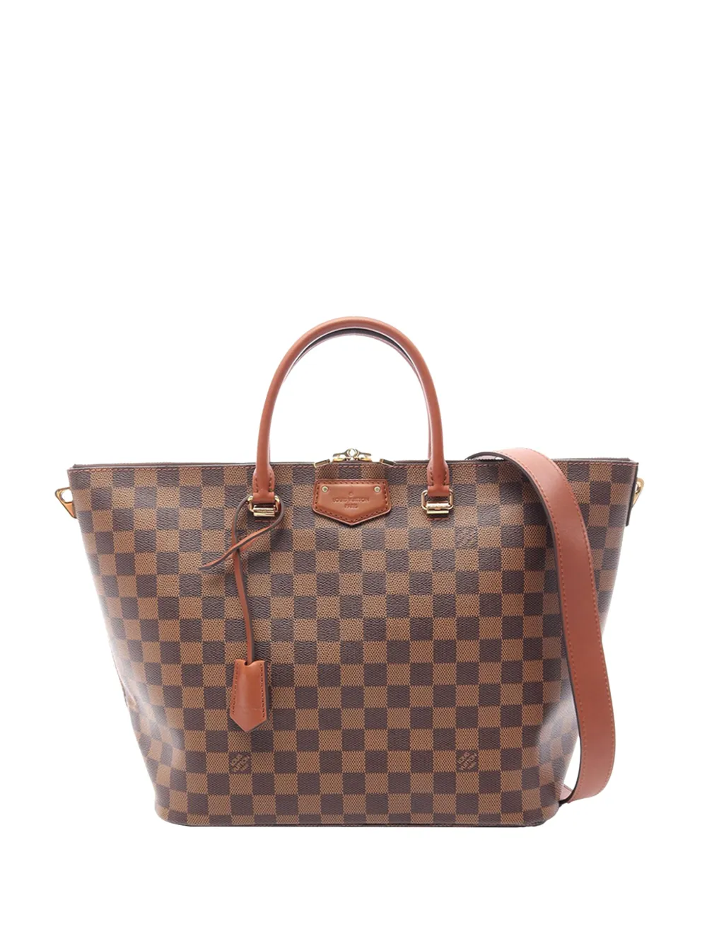 Louis Vuitton Pre-Owned 2013 Damier Ebene Belmont MM satchel - Braun