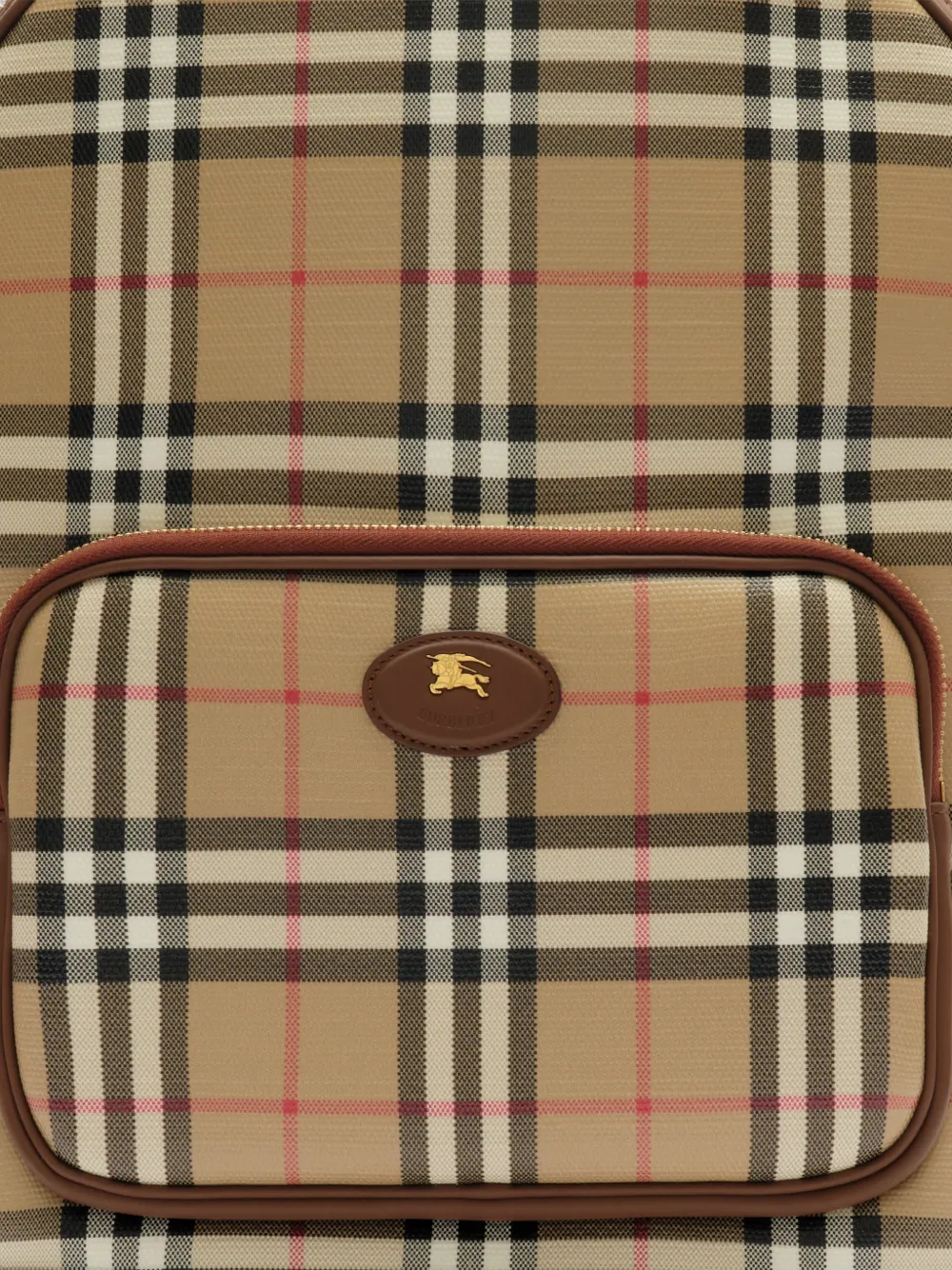 Burberry Geruite rugzak Beige