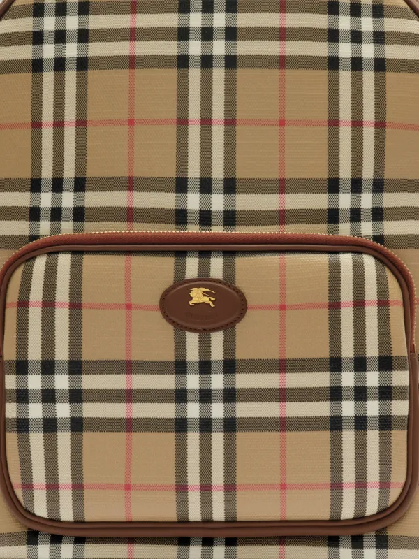 Burberry チェック柄 バックパック Burberry チェック バックパック | ニュートラル | FARFETCH JP
