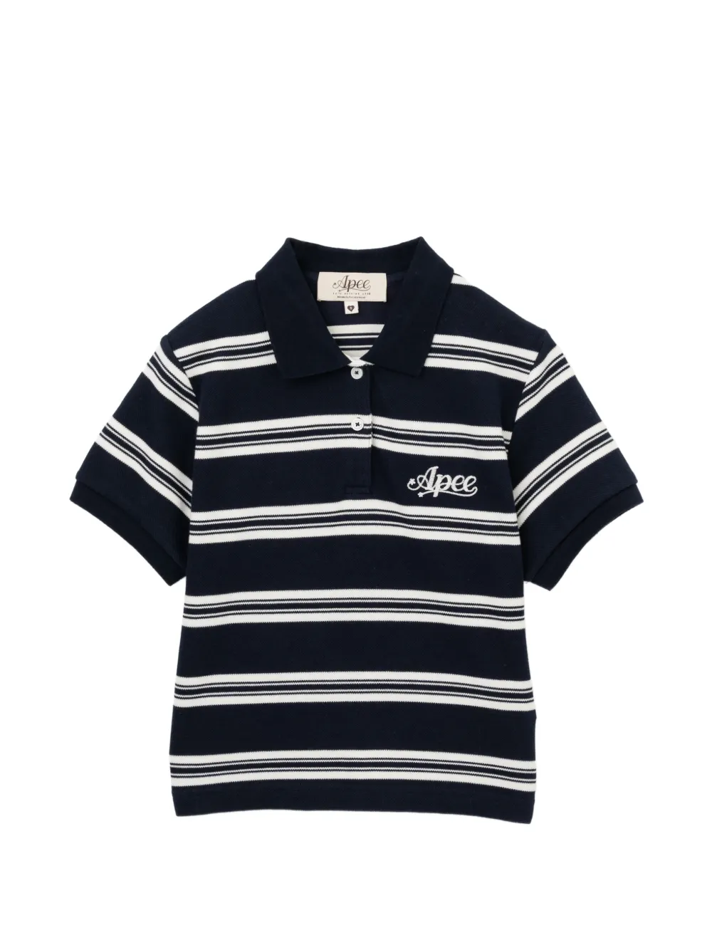 A Bathing Apeストライプ ポロシャツ APEE™ By *A BATHING APE® ストライプ ポロシャツ | ブルー | FARFETCH JP