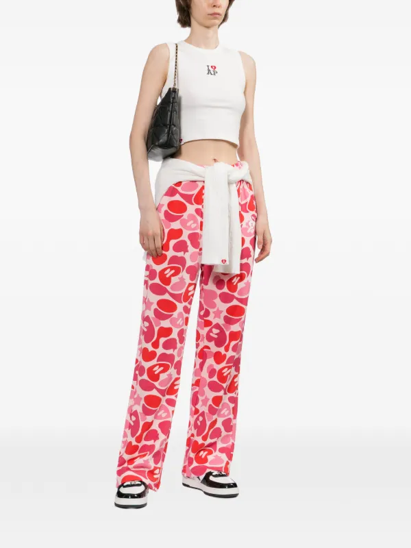 APEE™ By *A BATHING APE® ハートカモフラージュ トラックパンツ