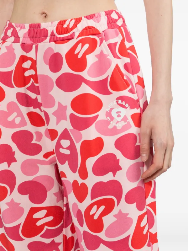 APEE™ By *A BATHING APE® ハートカモフラージュ トラックパンツ