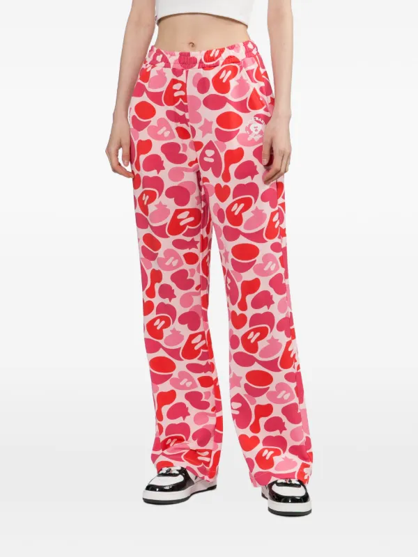 APEE™ By *A BATHING APE® ハートカモフラージュ トラックパンツ