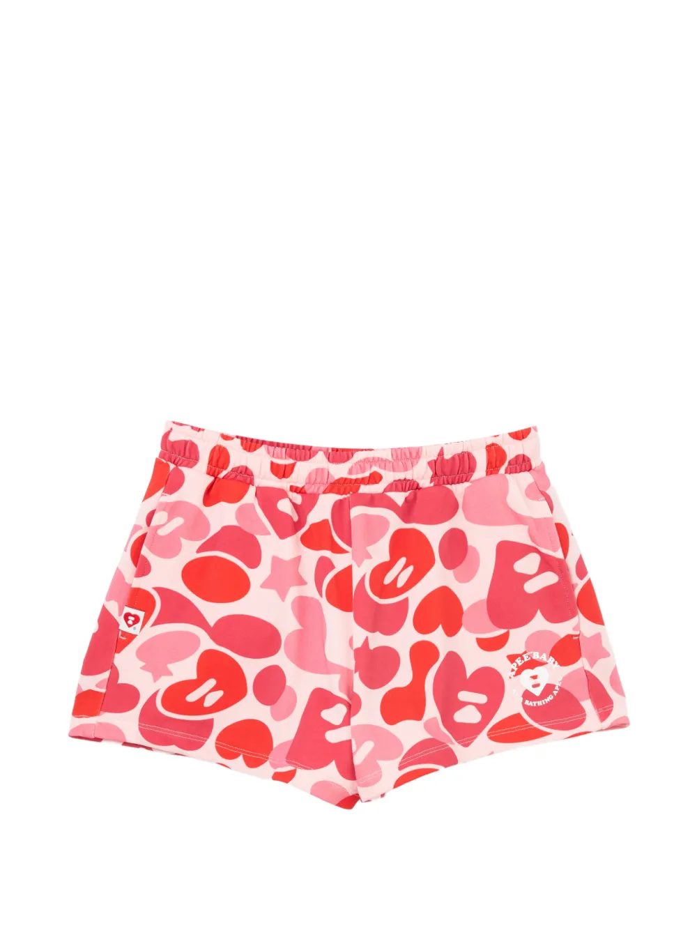 APEE™ by *A BATHING APE® heart-camo printed shorts - Pink