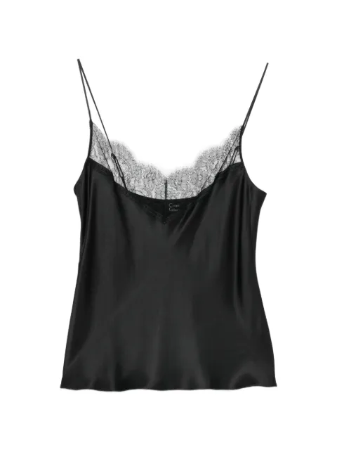 Carine Gilson camisón con ribete de encaje