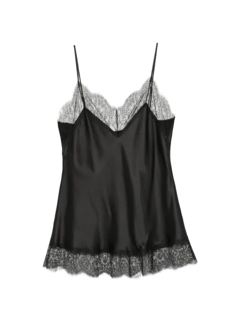 Carine Gilson lace-trim slip top