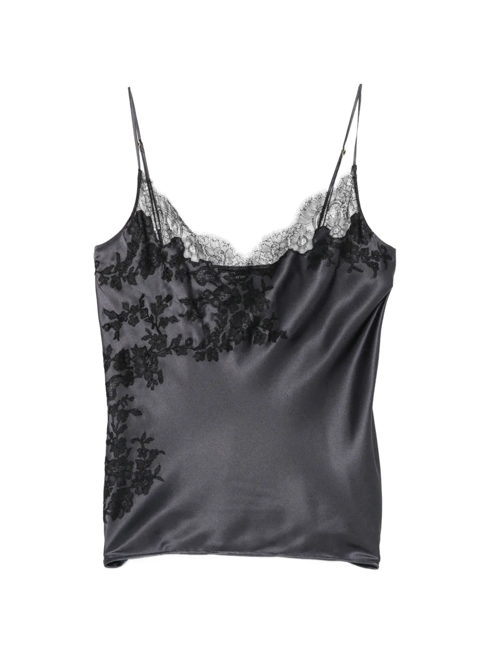 Carine Gilson lace-trim satin camisole