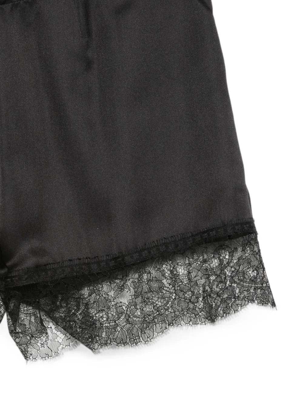 Carine Gilson Shorts met kant Zwart