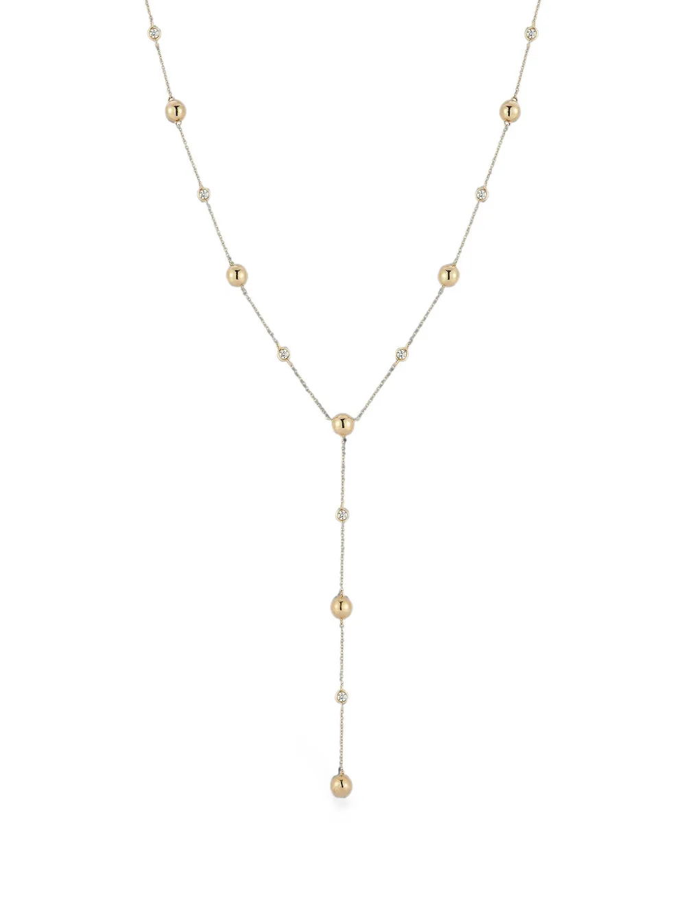 Dana Rebecca Designs Sadie Pearl and diamond necklace - Oro