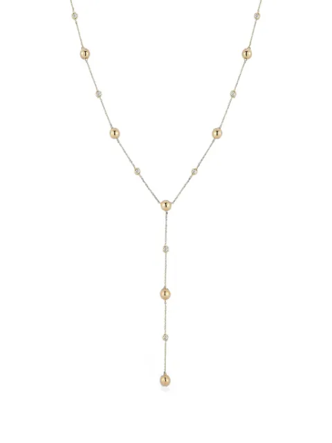 Dana Rebecca Designs Sadie Pearl and diamond necklace