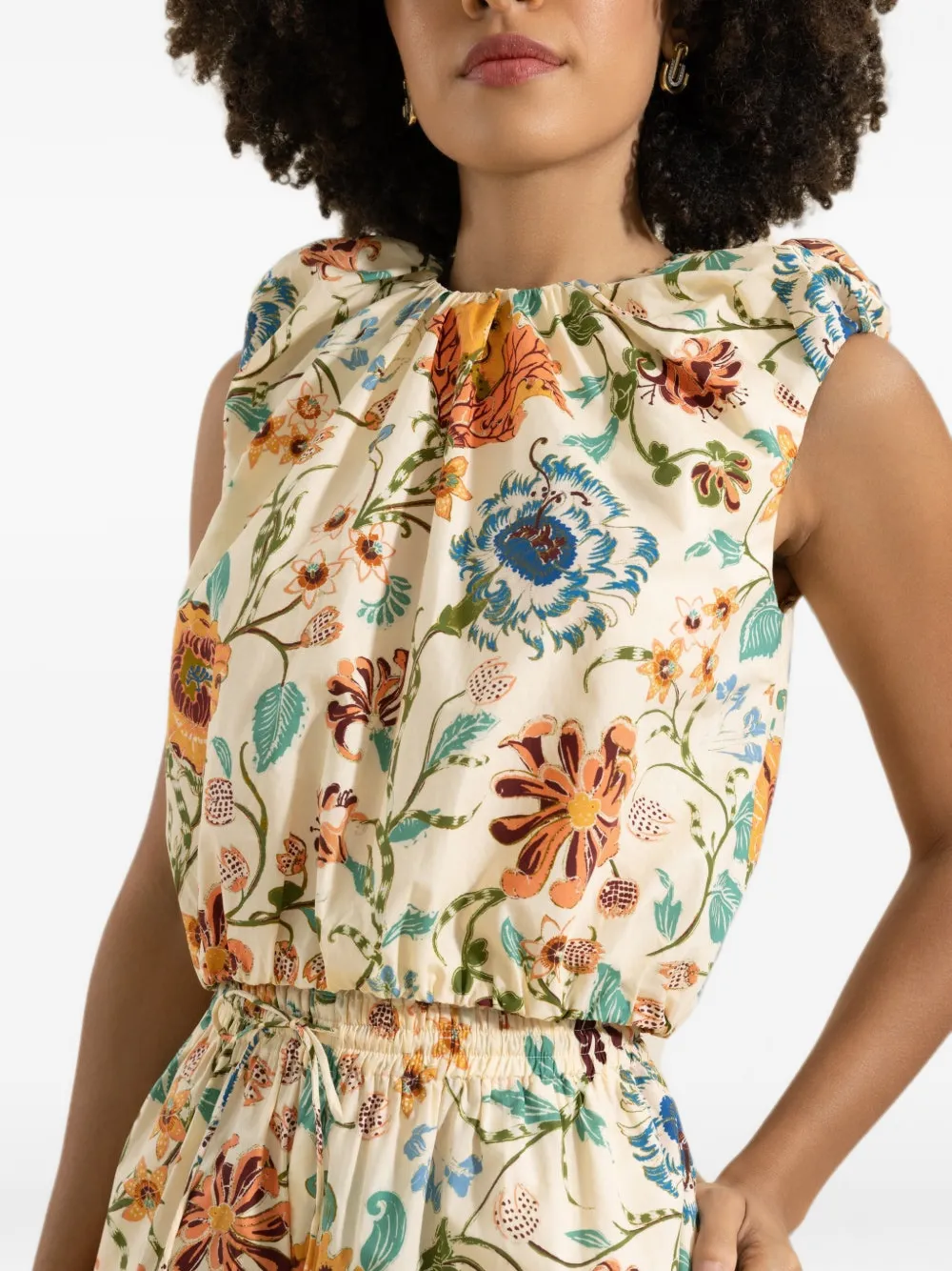 Ulla Johnson Gracie top met bloemenprint Beige