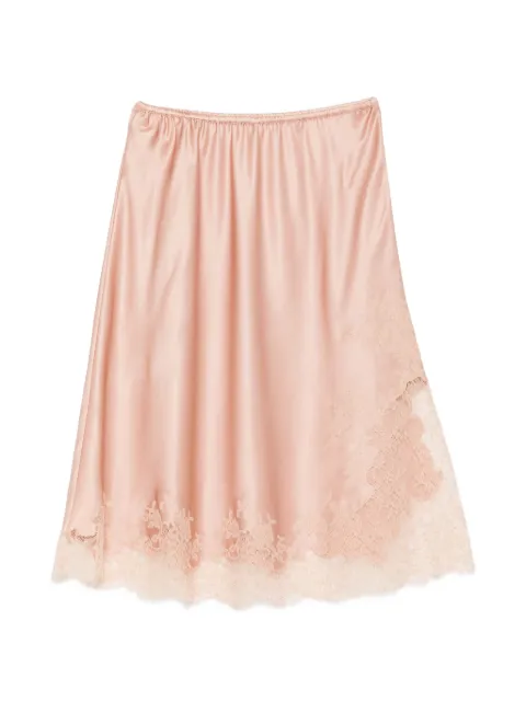 Carine Gilson lace-trim slip skirt