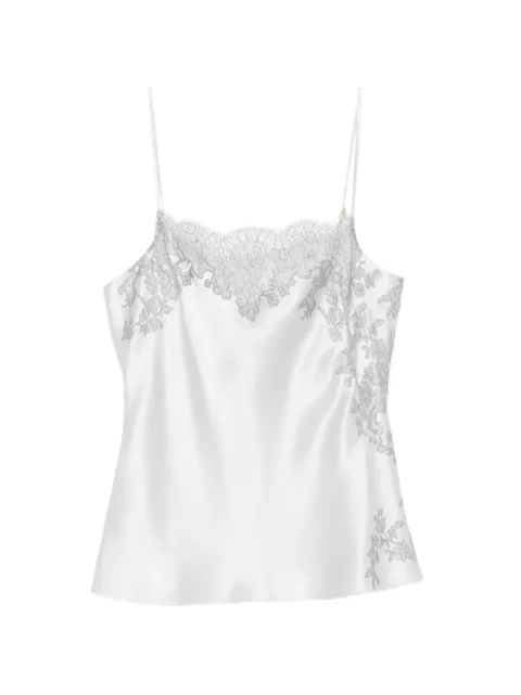 Carine Gilson lace-trim silk camisole