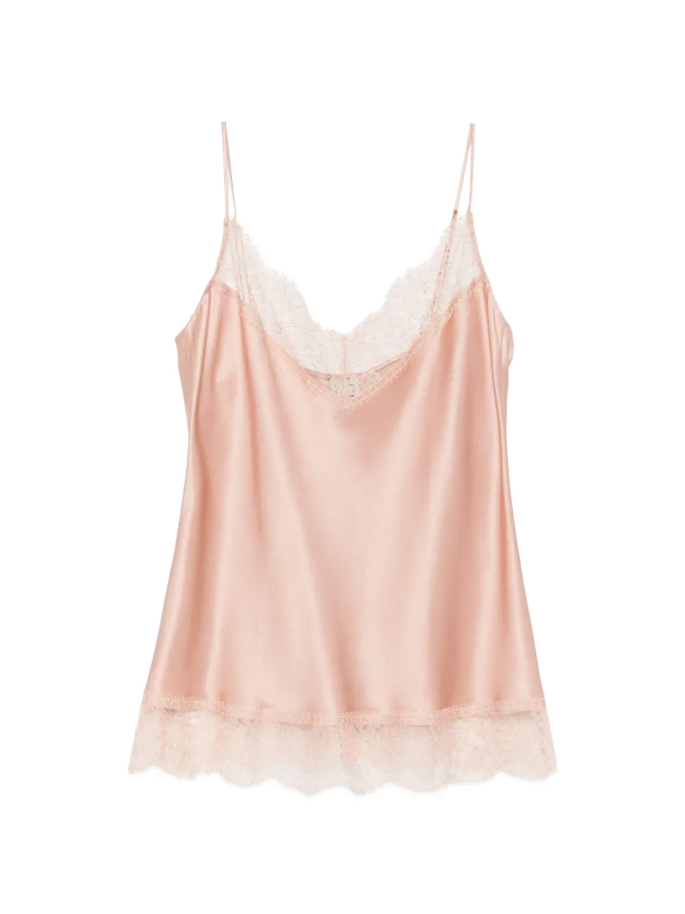 Carine Gilson Camisole-Top mit Spitzenborten - Rosa