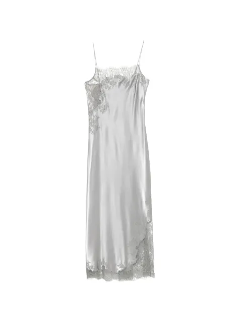 Carine Gilson lace-trim silk nightdress