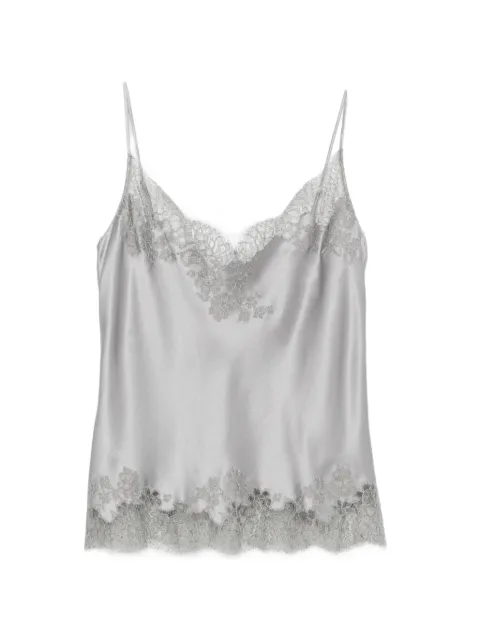 Carine Gilson lace-trim satin camisole