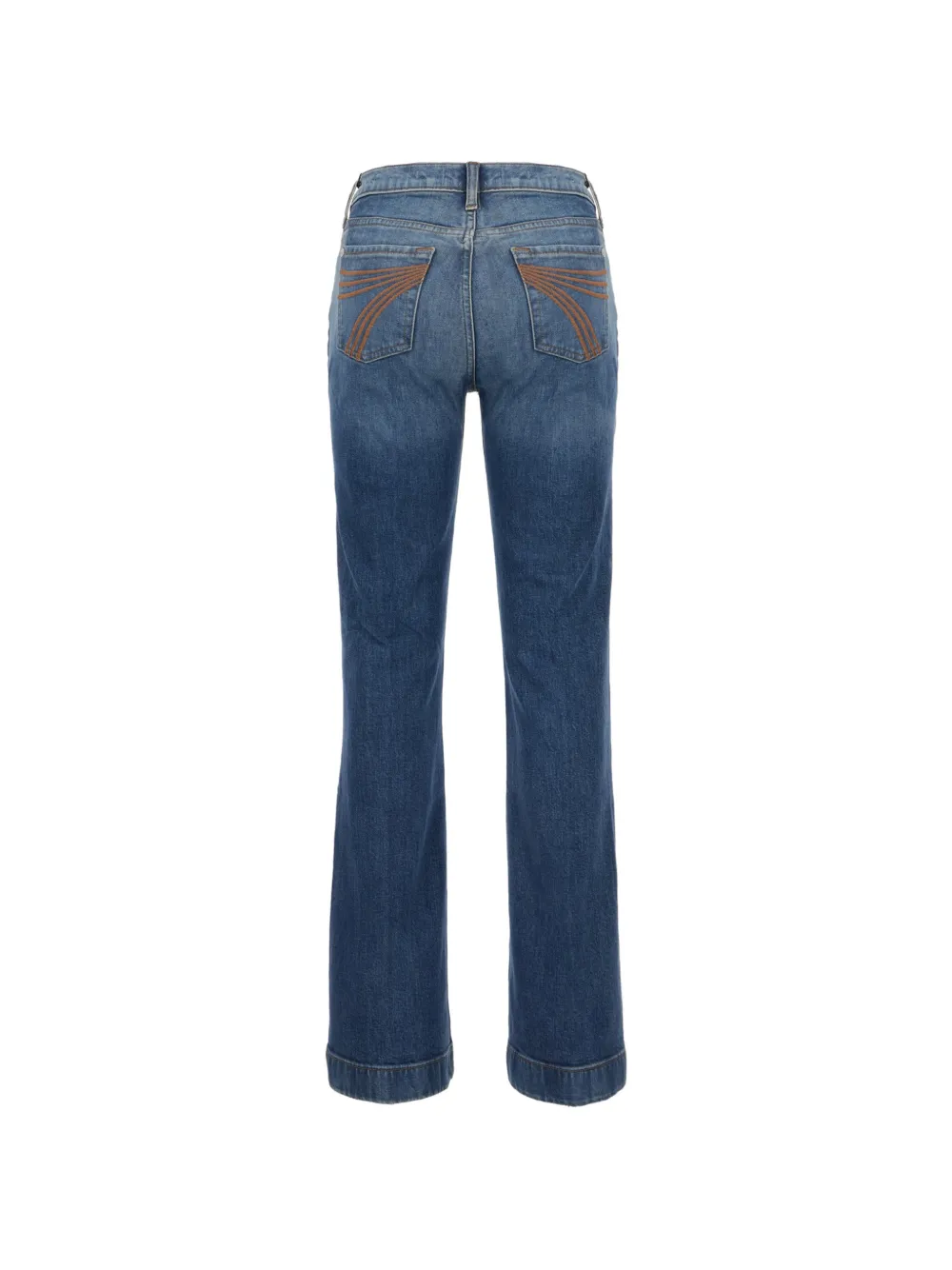 7 For All Mankind Bootcut jeans met borduurwerk Blauw