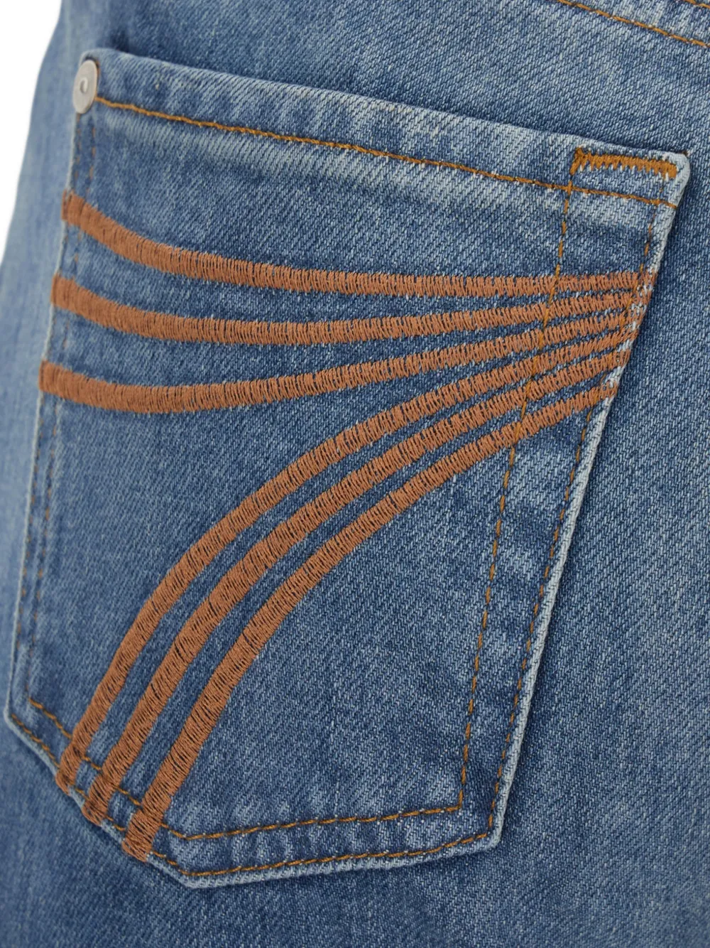 7 For All Mankind Bootcut jeans met borduurwerk Blauw