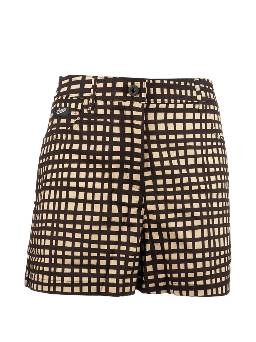Pence gingham-pattern shorts - Nero