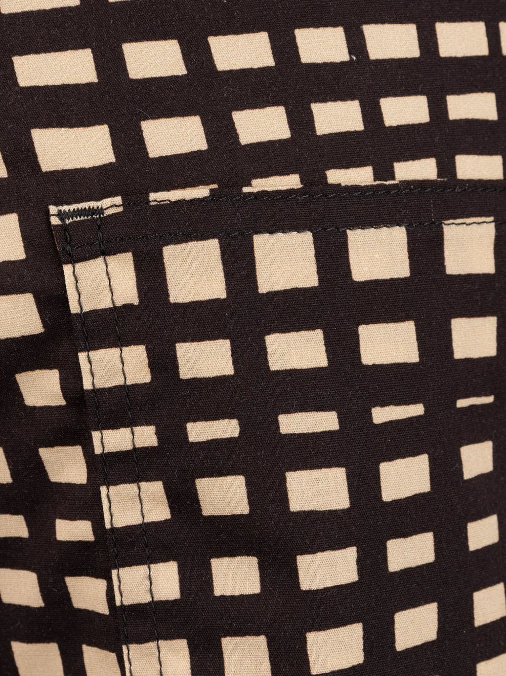  Pence Shorts A Quadretti - Nero 