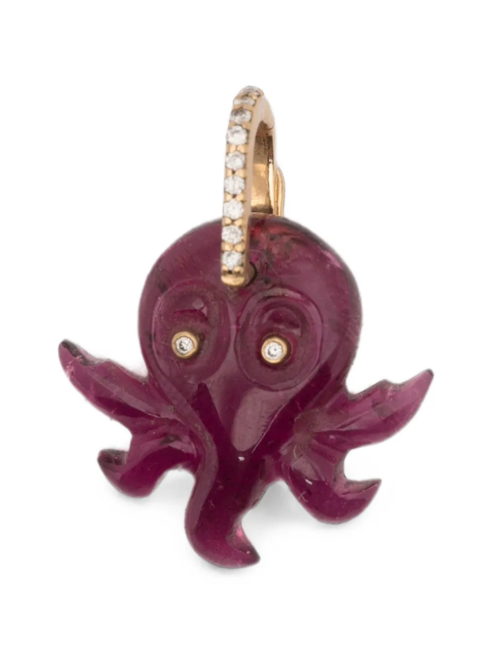 Violette diamond octopus pendant