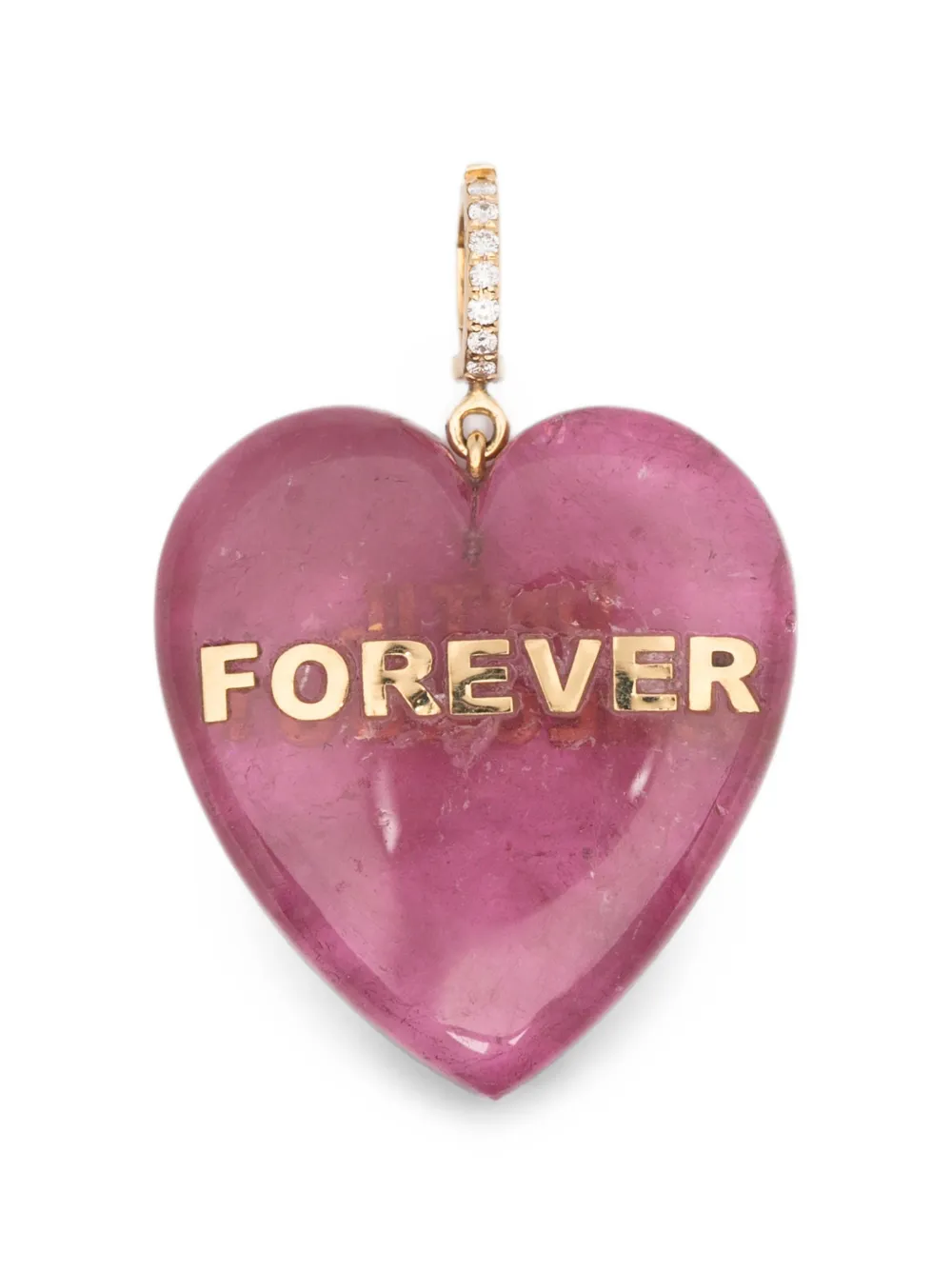 Violette heart-motif diamond pendant