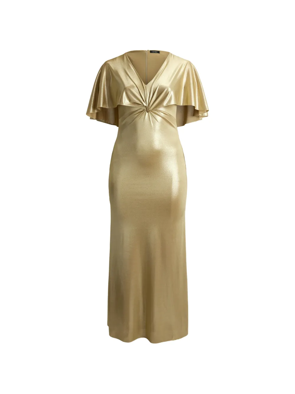 Lauren Ralph Lauren Abito lungo con mantella - Oro