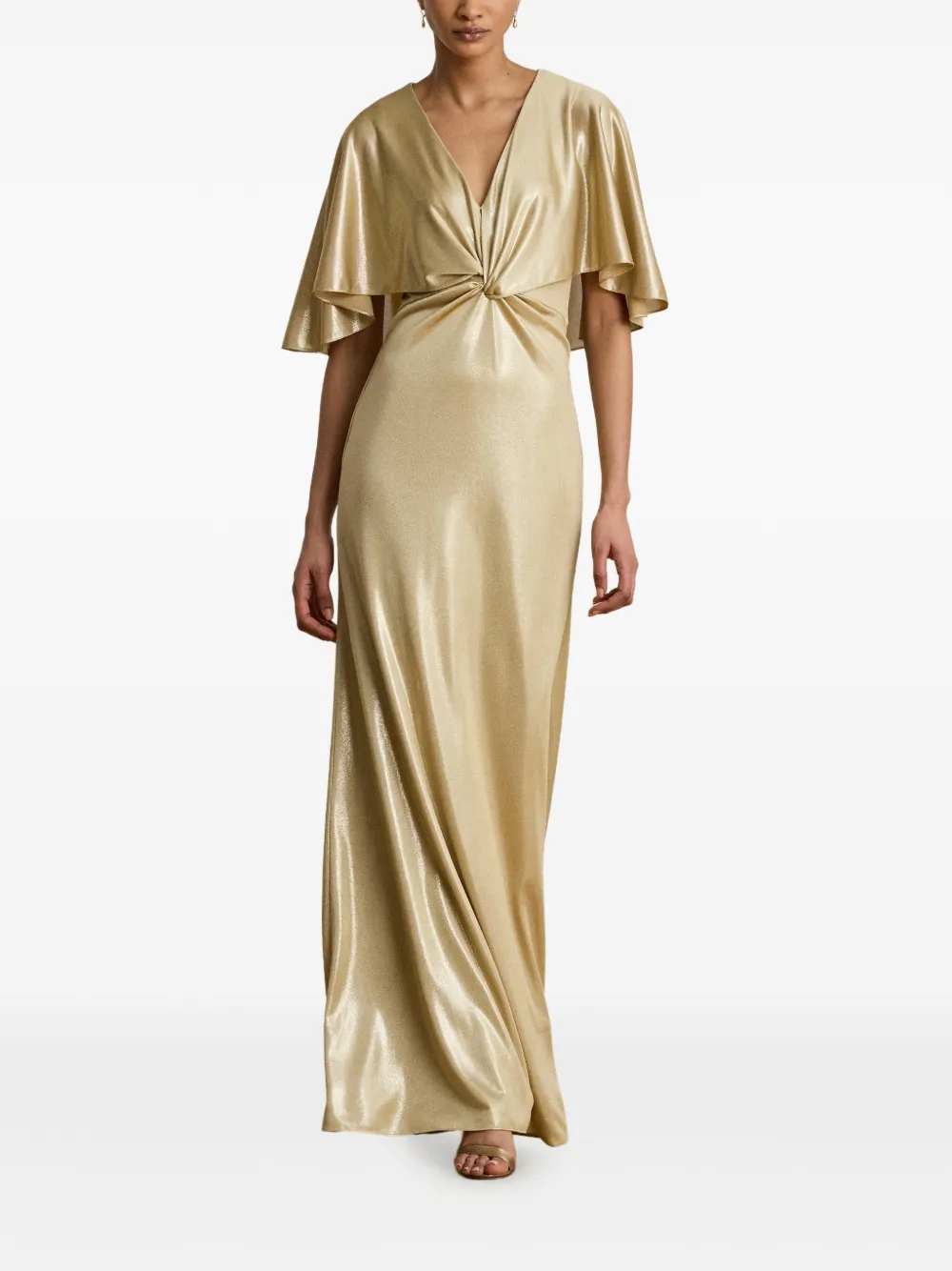Lauren Ralph Lauren Maxi-jurk met gedraaide voorkant Goud