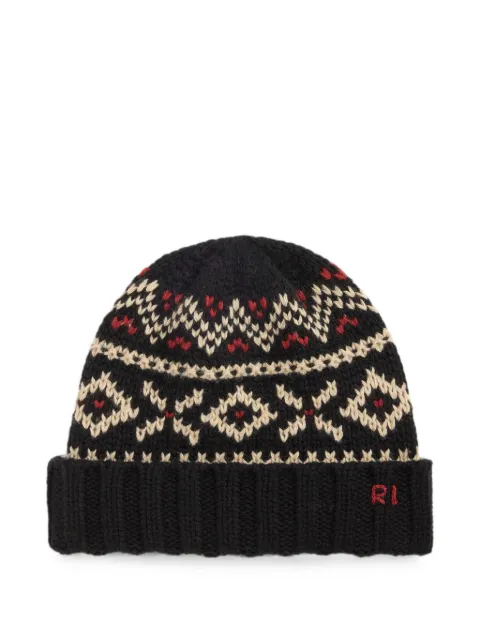 Polo Ralph Lauren Fair-Isle-intarsia beanie hat