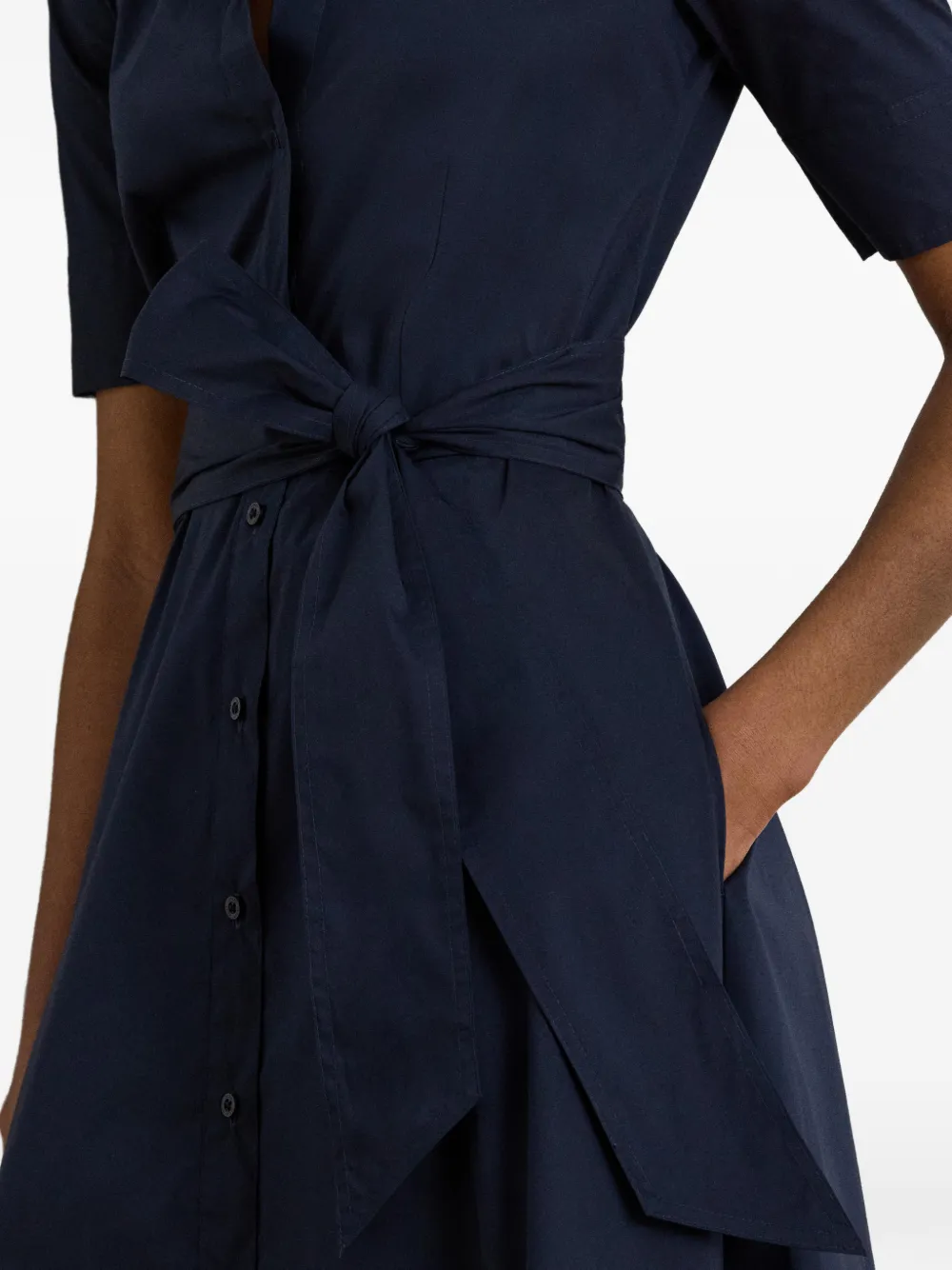 Lauren Ralph Lauren Blousejurk van katoenmix met ceintuur Blauw