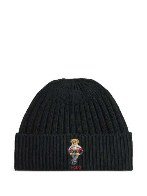 Polo Ralph Lauren Polo Bear ribbed-knit beanie hat