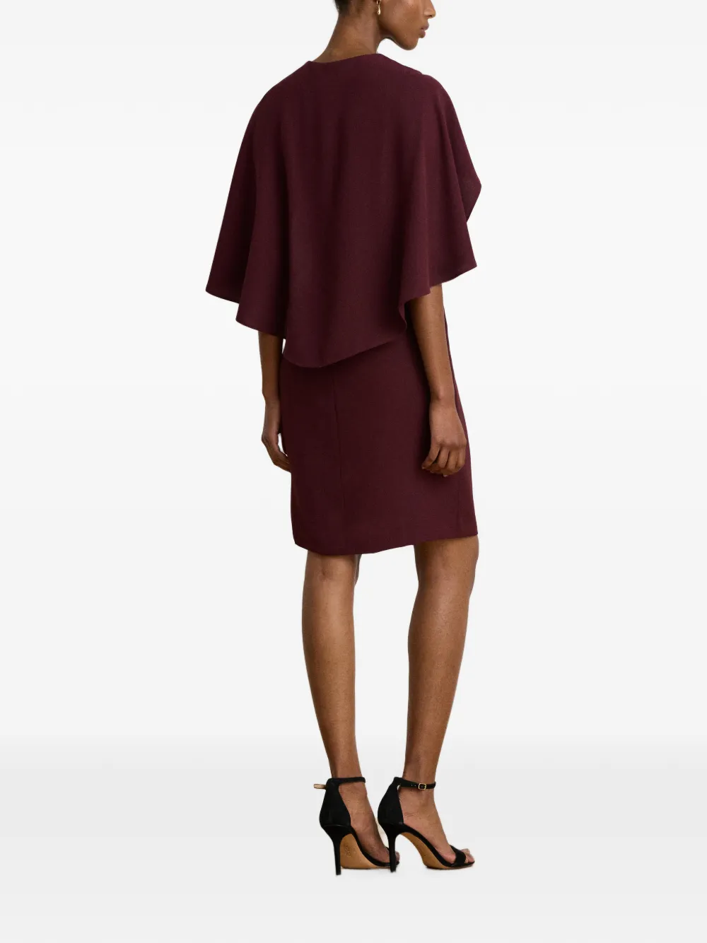 Lauren Ralph Lauren Tiveah mini-jurk met capemouwen Rood