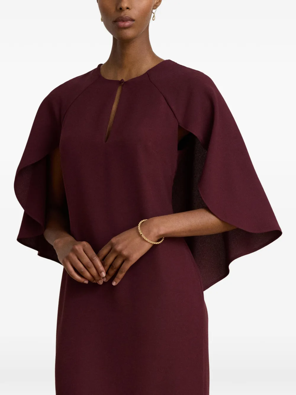 Lauren Ralph Lauren Tiveah mini-jurk met capemouwen Rood