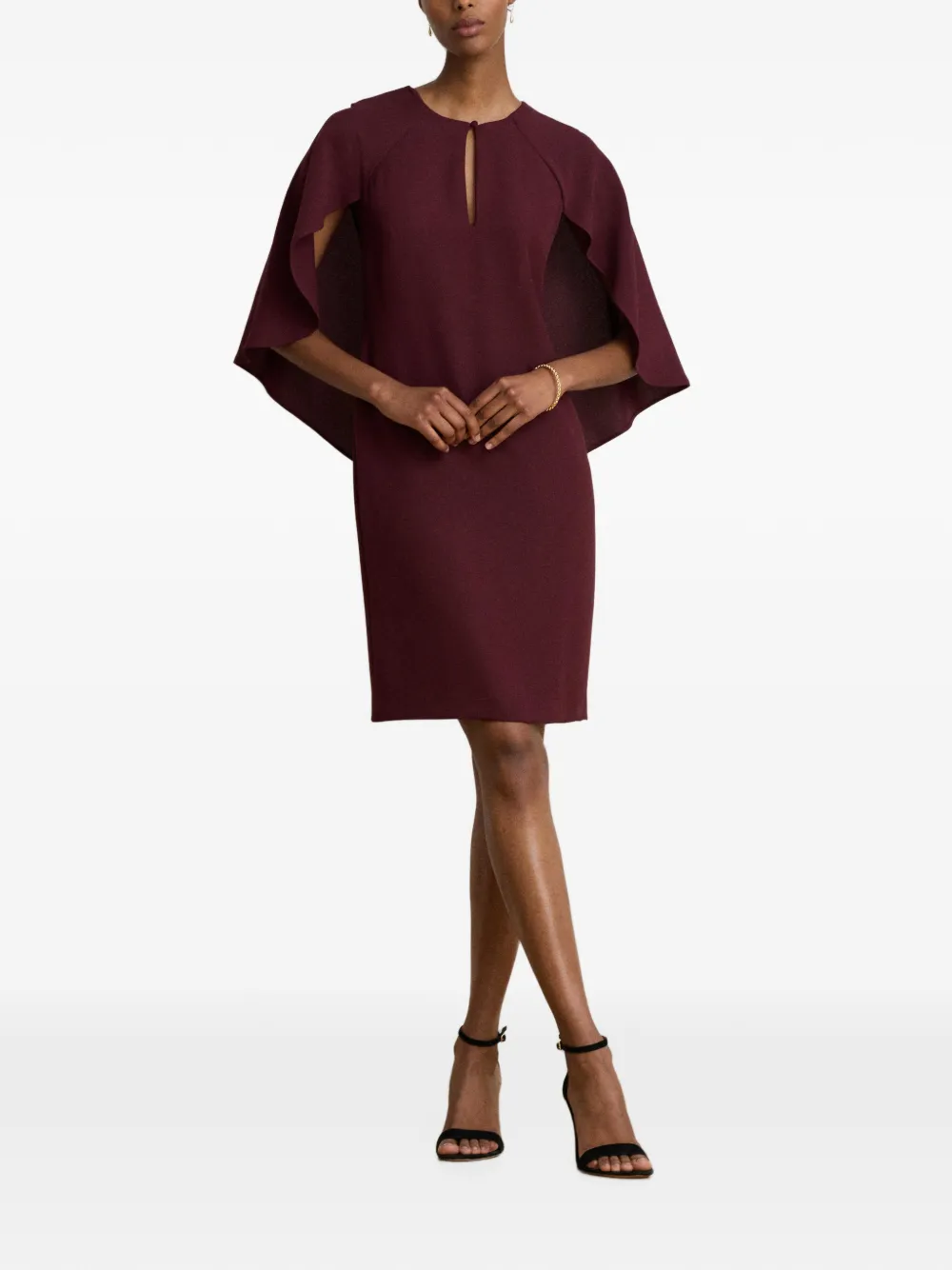 Lauren Ralph Lauren Tiveah mini-jurk met capemouwen Rood