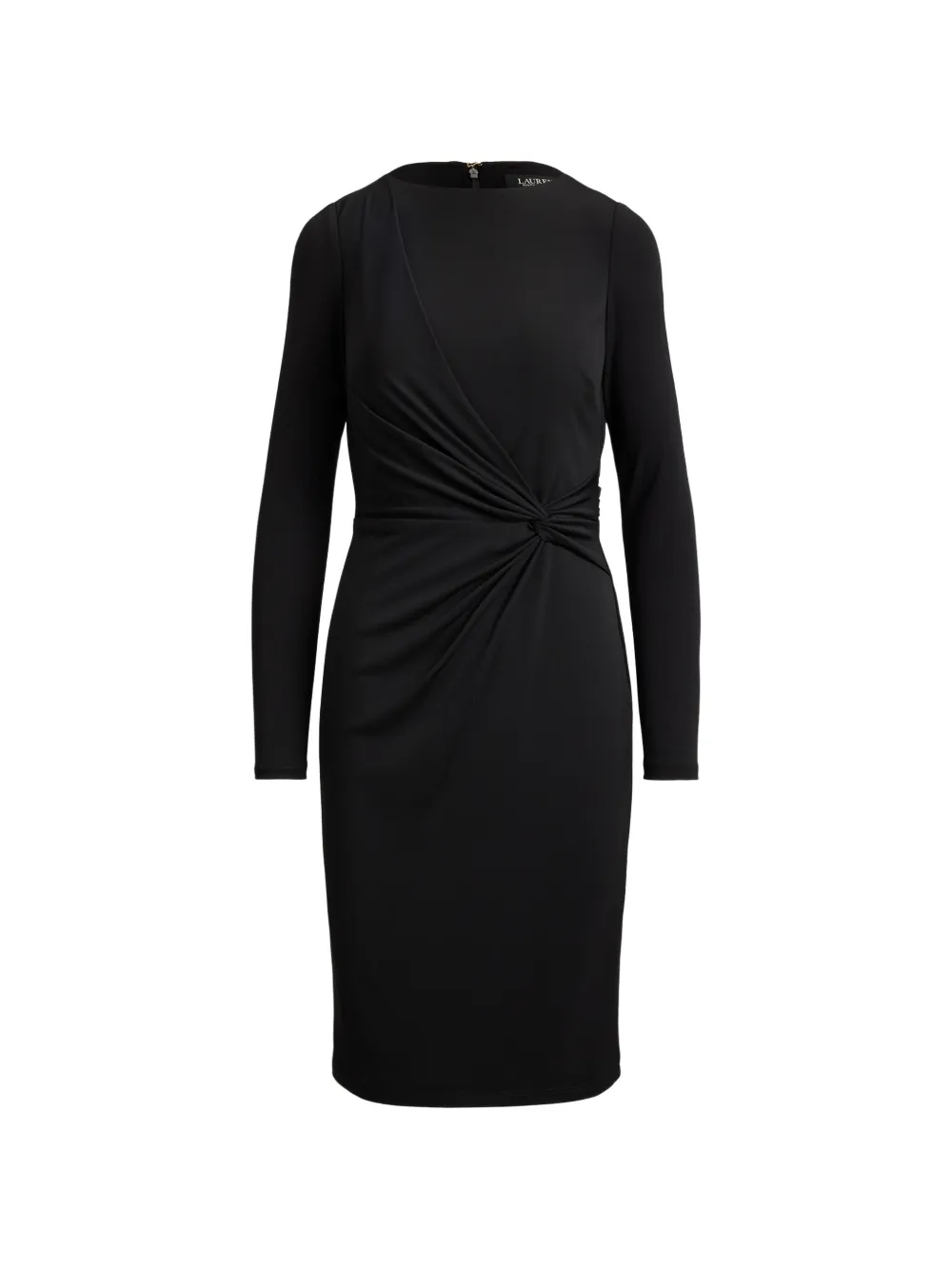 Lauren Ralph Lauren Abito midi con scollo a barca - Nero
