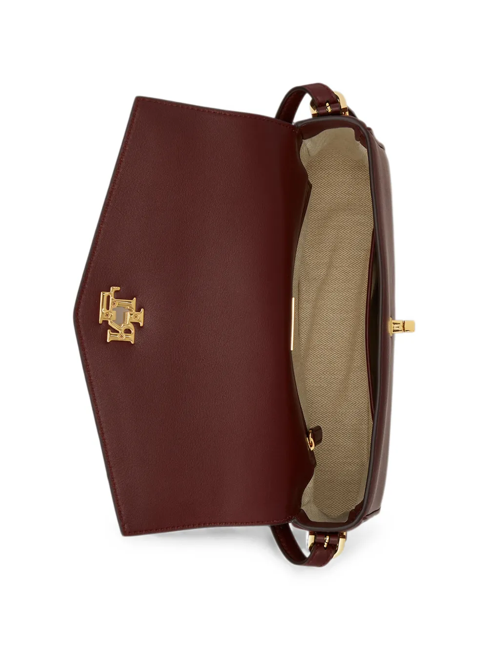 Lauren Ralph Lauren Schoudertas met logoplakkaat Rood
