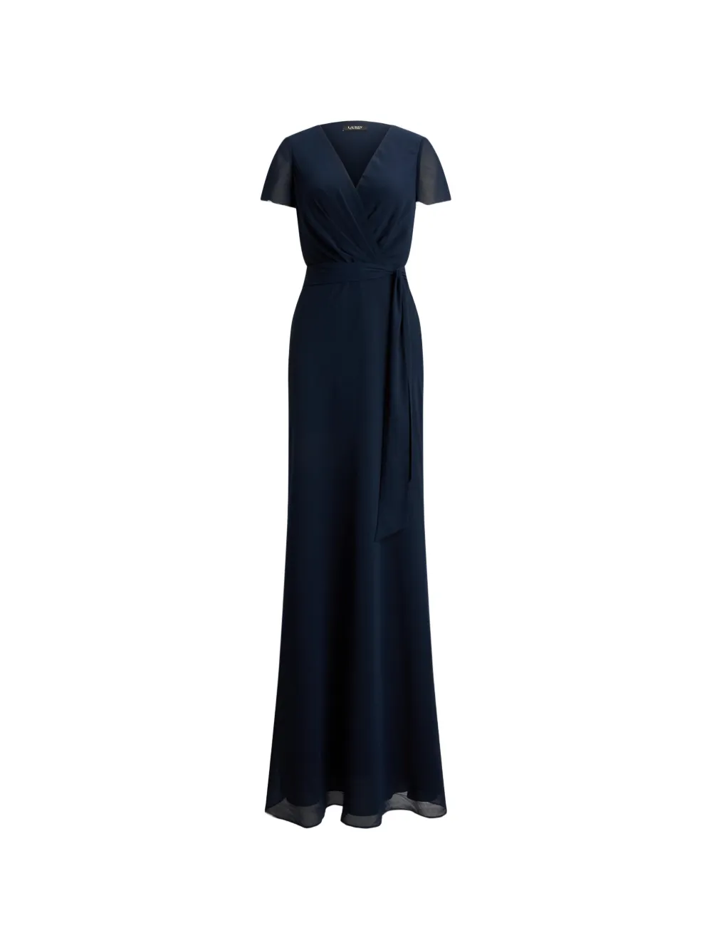 Lauren Ralph Lauren Abito lungo con cintura - Blu