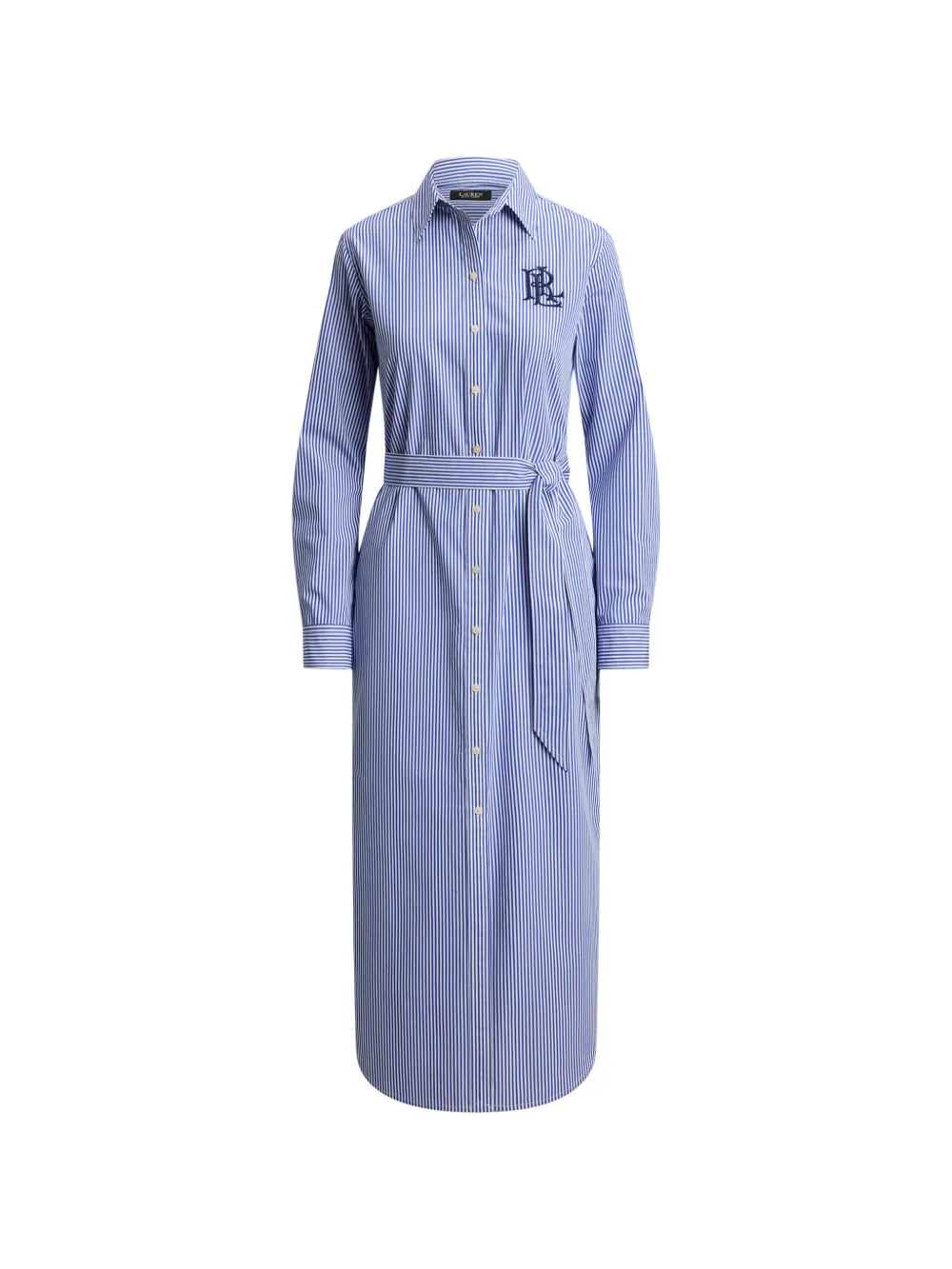Lauren Ralph Lauren Chemisier midi a righe - Blu