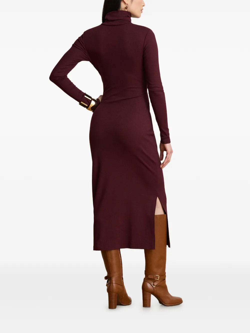 Lauren Ralph Lauren Jurk met gestrikte voorkant en col Rood