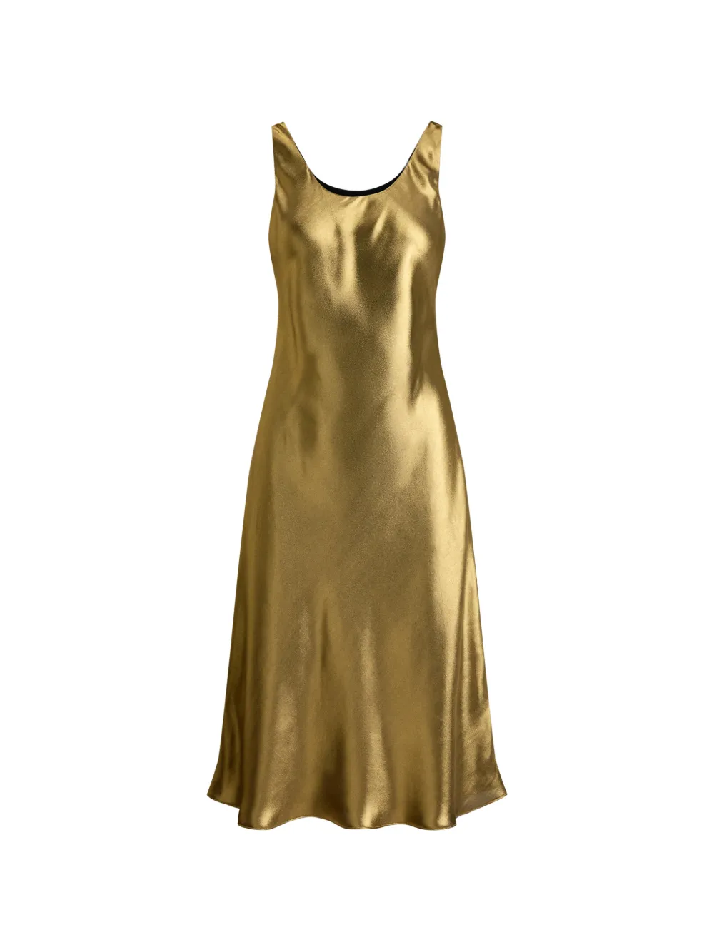 Lauren Ralph Lauren Abito midi metallizzato - Oro