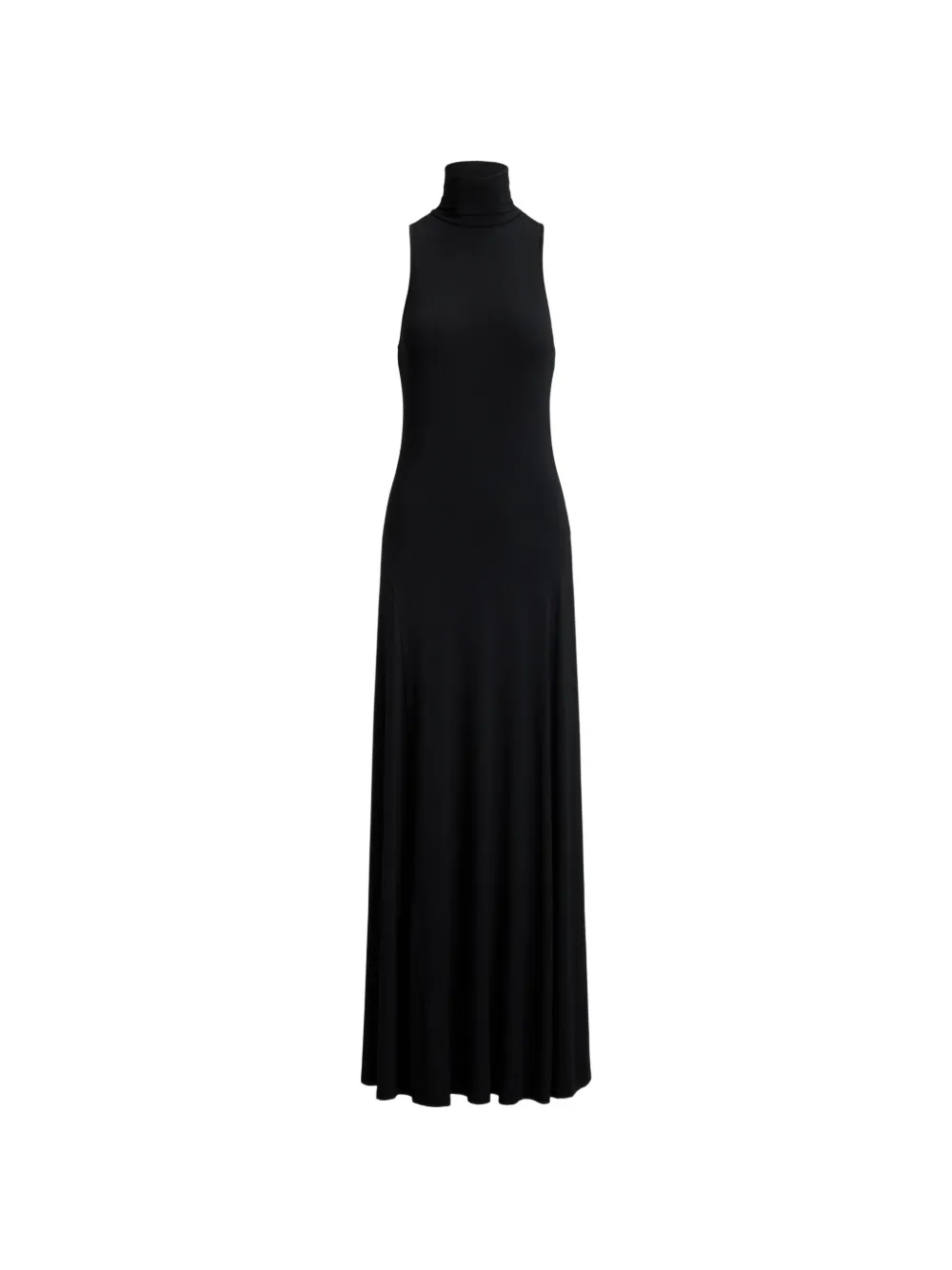Lauren Ralph Lauren Abito lungo smanicato a collo alto - Nero