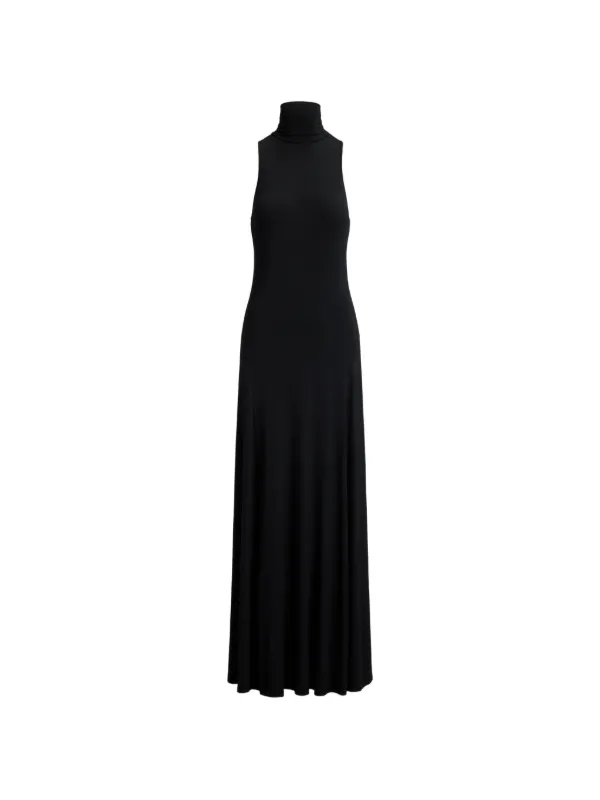 Lauren Ralph Lauren Sleeveless Turtleneck Maxi Dress | Black